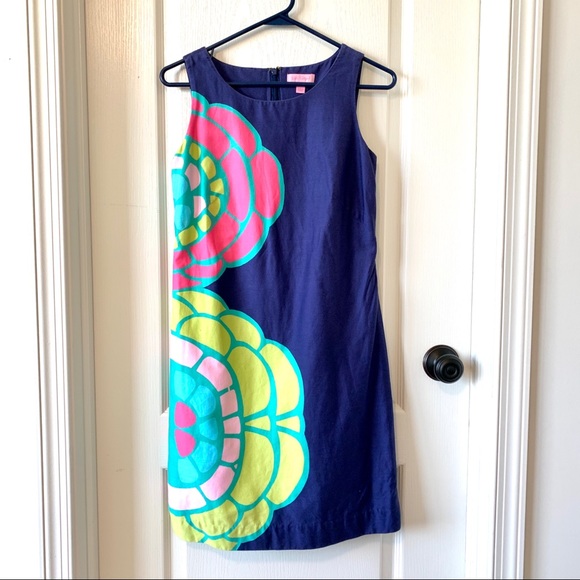 LILLY PULITZER “Stephanie” Floral Shift Dress—SZ 0 - Picture 8 of 15